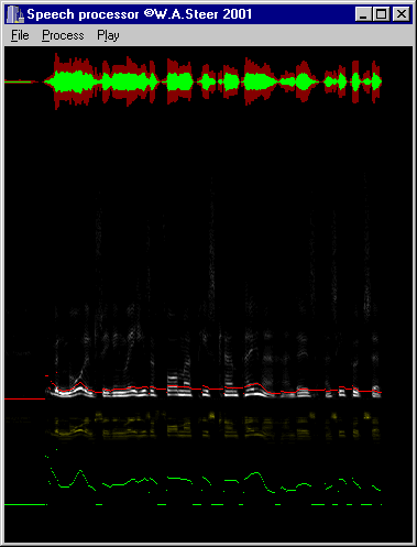 screen-capture of speech analysis program